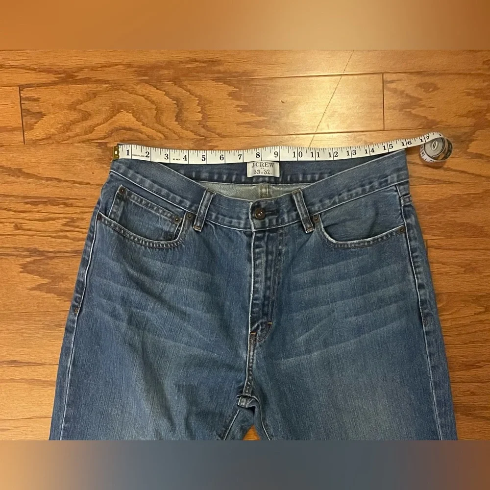 J. Crew- Men's Straight Blue Jeans Size 33